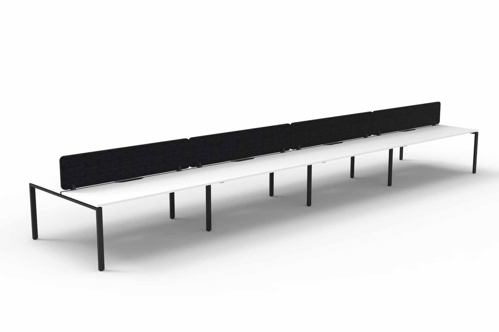 Profile 8 Person Double Sided Workstation - with Eco Screen